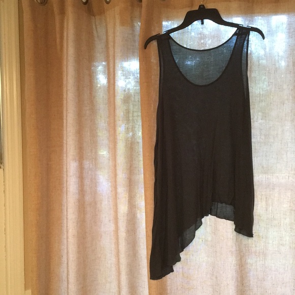 Free People Tops - We The Free sheer slate color shirt